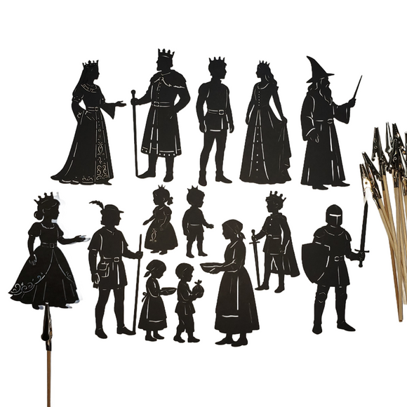 Medieval Castle Shadow Puppets Set